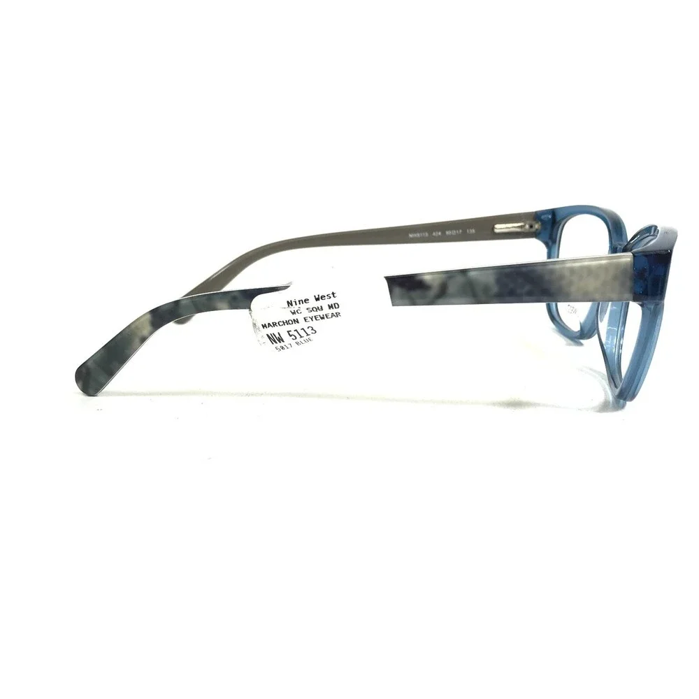 Nine West Eyeglasses Frames NW5113 424 Grey Clear Blue 50-17-135